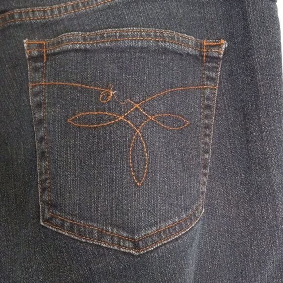 Chaps Size 12 Madden Straight Womens Jeans Dark Wash Denim - Picture 9 of 11